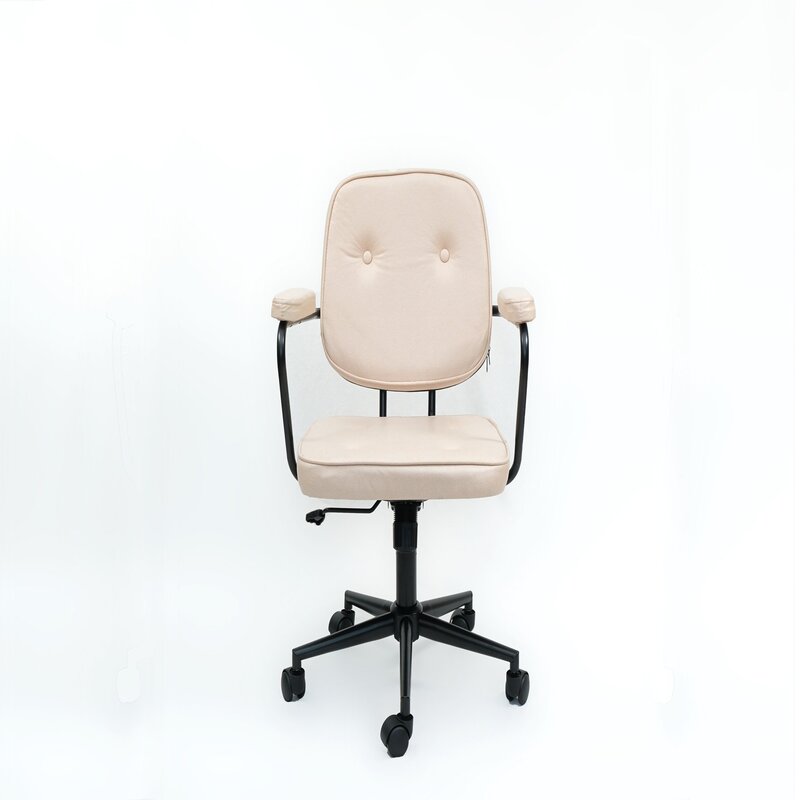 Transparent plastic chair with plated legs